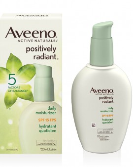 Aveeno Positively Radiant Daily Moisturizer SPF15, 4 fl oz