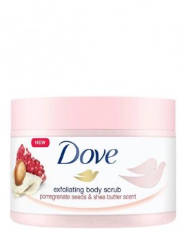 Dove Exfoliating Body Scrub - Pomegranate Seeds &amp; Shea Butter Scent, 225ml