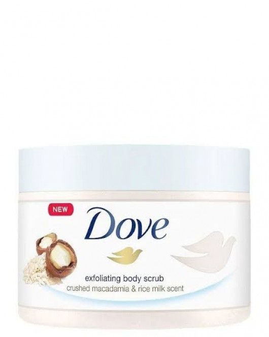 Dove Exfoliating Body Scrub - Crushed Macadamia and Rice Milk Scent, 225ml