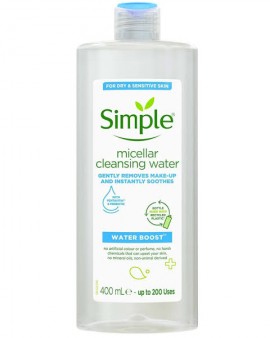 Simple Micellar Cleansing Water (Water Boost), 200ml Simple Micellar Cleansing Water (Water Boost), 200ml