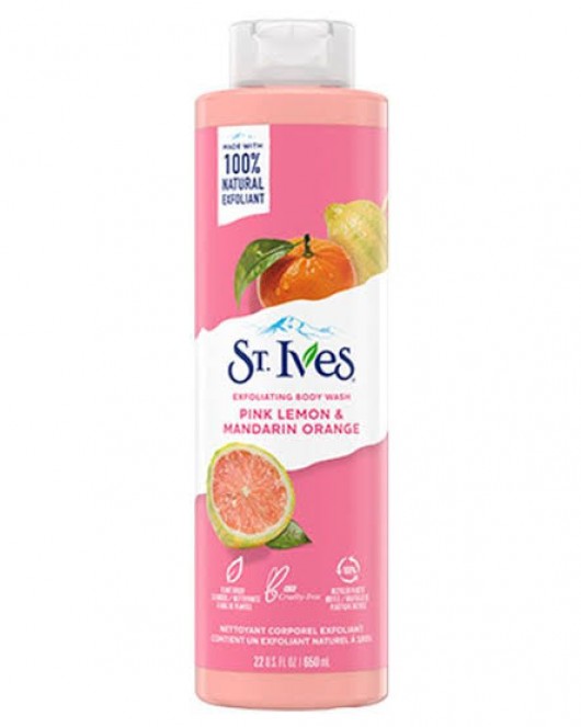 St Ives Exfoliating Pink Lemon and Mandarin Orange Body Wash 22 oz