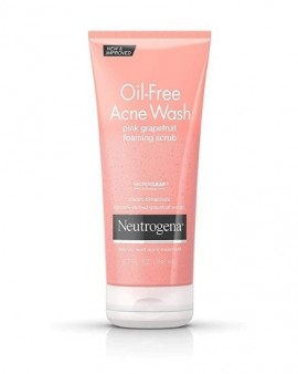 Neutrogena Oil-Free Acne Wash Pink Grapefruit Scrub, 6.7 Oz