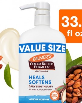 Palmer's Cocoa Butter Formula Daily Skin Therapy Body Lotion (Value Size), 33.8 Fl. oz Palmer's Cocoa Butter Formula Daily Skin Therapy Body Lotion (Value Size), 33.8 Fl. oz
