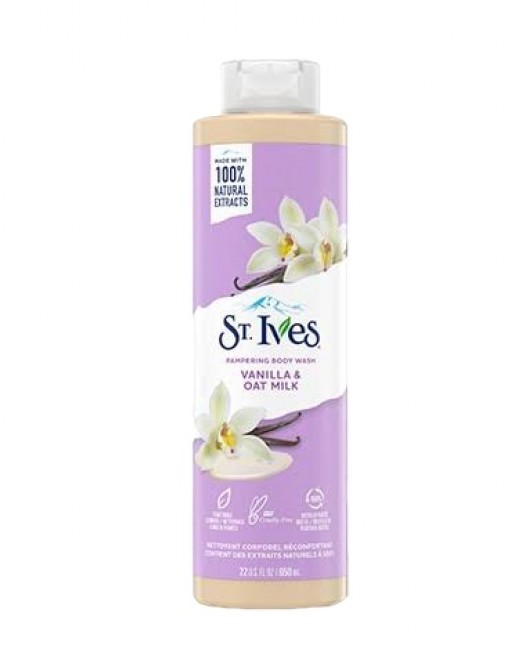 St Ives Vanilla & Oat Milk Pampering Body Wash, 650ml