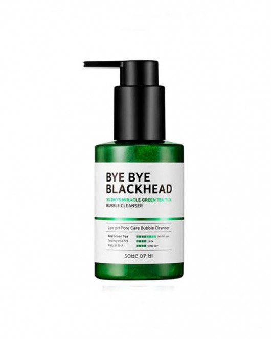 SOME BY MI Bye Bye Blackhead 30 Days Green Tea Tox Bubble Cleanser, 120g