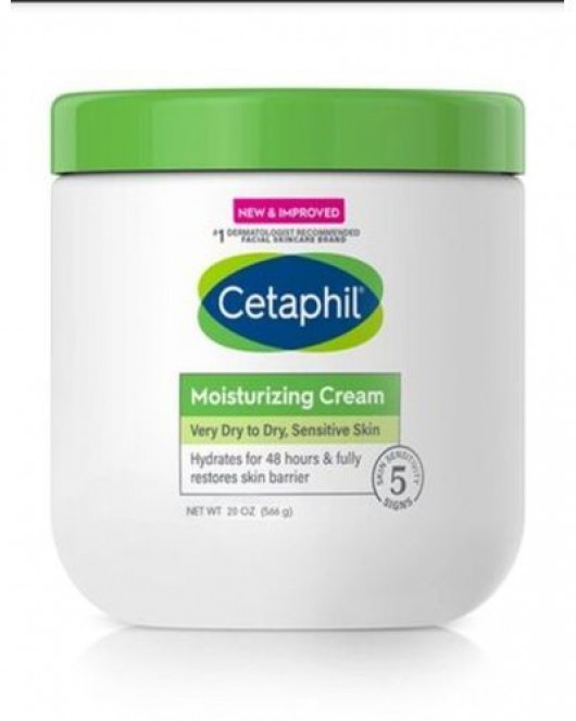 Cetaphil Moisturizing Cream, Very Dry to Dry, Sensitive 20 Oz, 566g