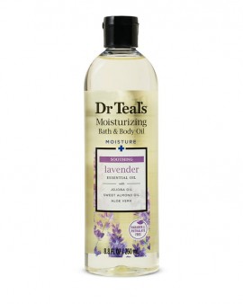 Dr Teal's Moisturizing Bath and Body Oil - Lavender - 260ml (8.8 Fl. Oz)