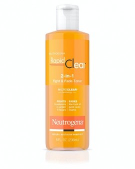 Neutrogena Rapid Clear 2-in-1 Fight &amp; Fade Salicylic &amp; Glycolic Acid Toner 8 Fl. Oz, 236ml